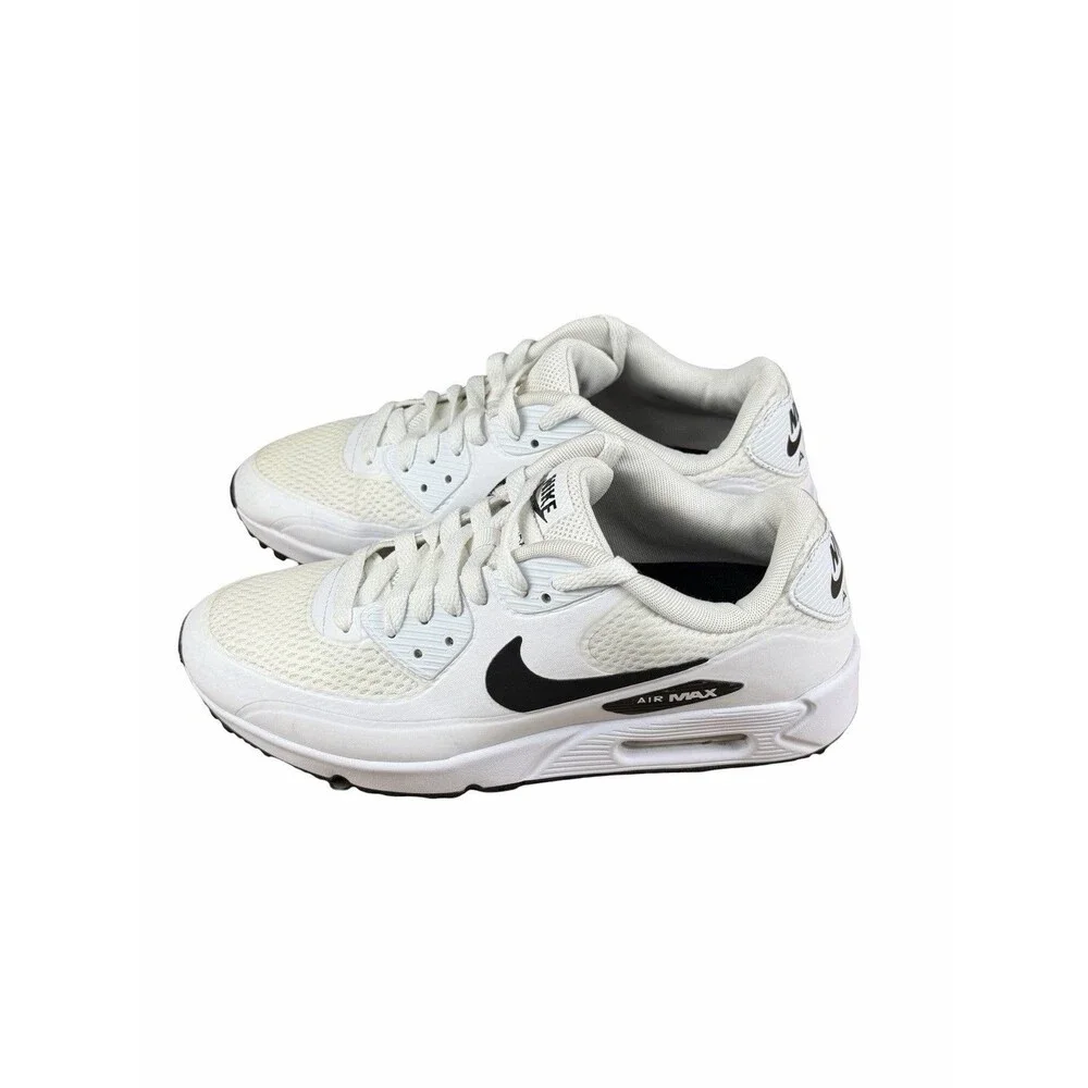 Nike Air Max 90 G Golf Shoes White Black CU9978-101 Men's Size 7 Waterproof